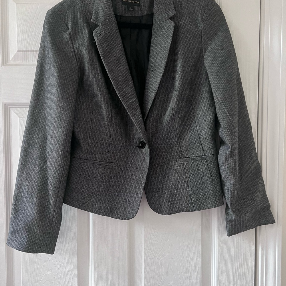 Worthington Charcoal Women's Blazer
